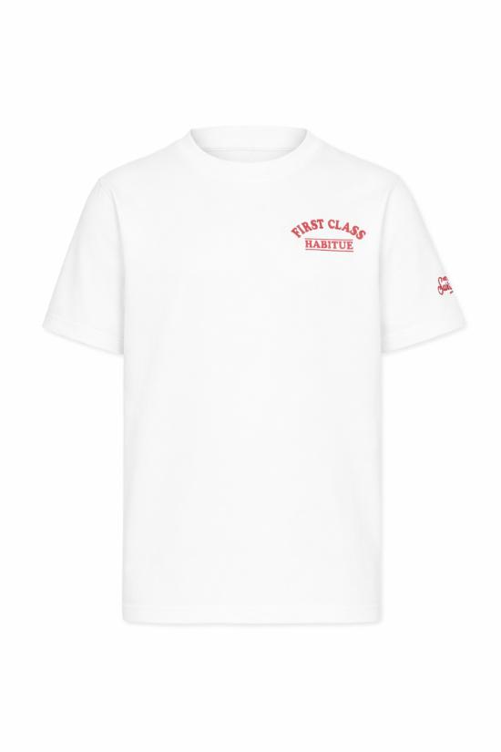 26SS [키즈] 세인트바쓰 티셔츠 PRL0001 02736L WHITE - MC2 SAINT BARTH