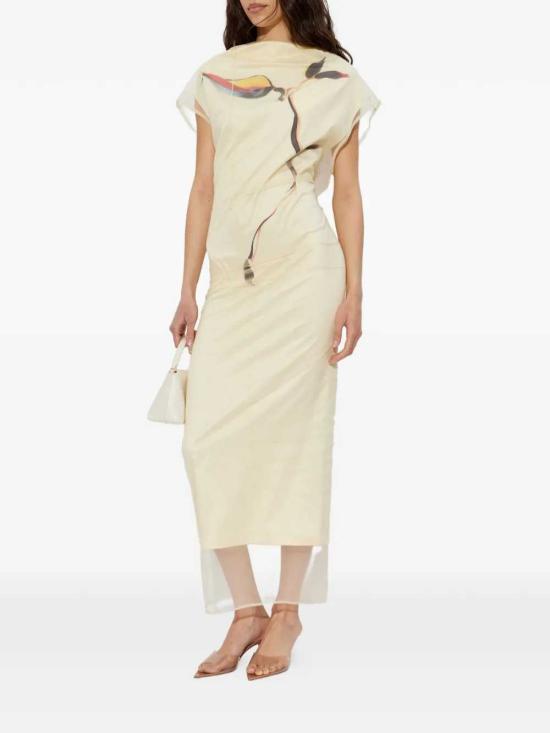 26SS 스포트막스 롱 원피스 2612621093 001 GIALLO PASTELLO - SPORTMAX