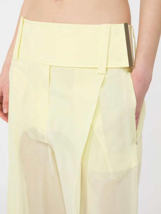 26SS 스포트막스 스트레이트 팬츠 2612131033 002 GIALLO PASTELLO - SPORTMAX