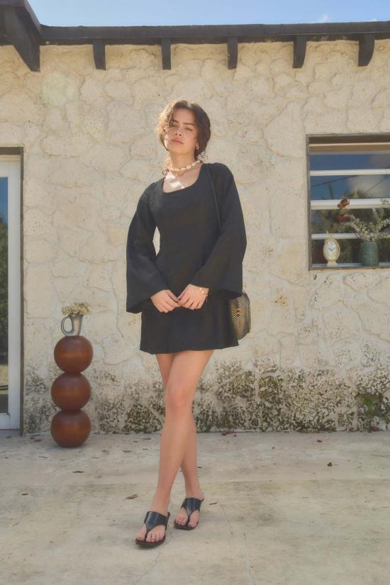  ESYA 숏 원피스 에샤 모나코 린넨 미니 드레스 - OTHER BRANDS