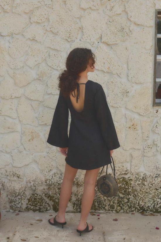  ESYA 숏 원피스 에샤 모나코 린넨 미니 드레스 - OTHER BRANDS