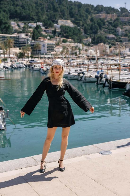  ESYA 숏 원피스 에샤 모나코 린넨 미니 드레스 - OTHER BRANDS