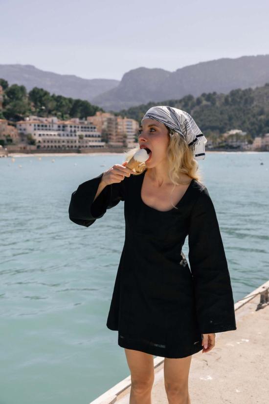  ESYA 숏 원피스 에샤 모나코 린넨 미니 드레스 - OTHER BRANDS