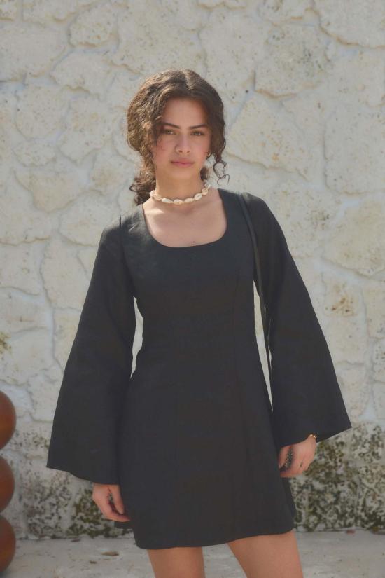  ESYA 숏 원피스 에샤 모나코 린넨 미니 드레스