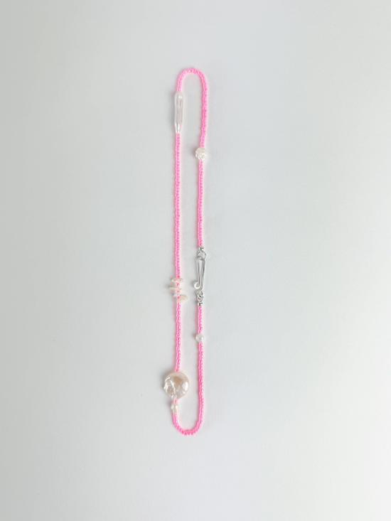  Millhouse Collection 목걸이/팬던트 밀하우스 컬렉션 아마 목걸이 브라이트 핑크 트랜스 - OTHER BRANDS