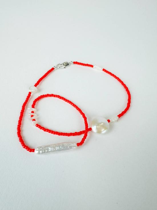  Millhouse Collection 목걸이/팬던트 밀하우스 컬렉션 아마 목걸이 브라이트 핑크 트랜스 - OTHER BRANDS