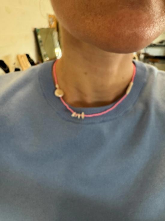  Millhouse Collection 목걸이/팬던트 밀하우스 컬렉션 아마 목걸이 브라이트 핑크 트랜스 - OTHER BRANDS