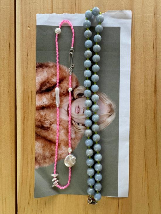  Millhouse Collection 목걸이/팬던트 밀하우스 컬렉션 아마 목걸이 브라이트 핑크 트랜스 - OTHER BRANDS