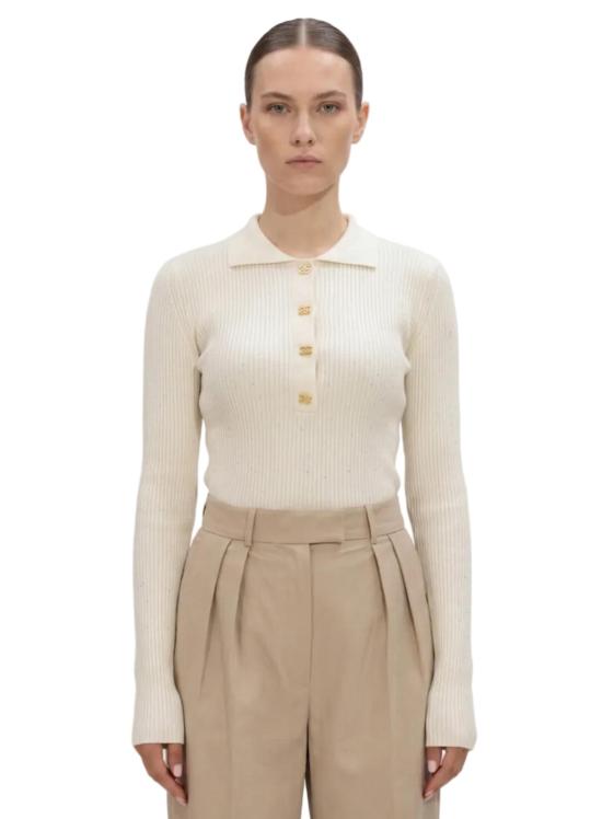 26SS 가니 파인 시퀸 니트 폴로셔츠 A1070085