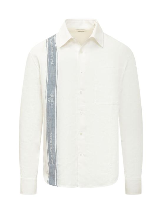 26SS JW앤더슨 긴팔 셔츠 SH0385PG1898 614 OFF WHITE BLUE