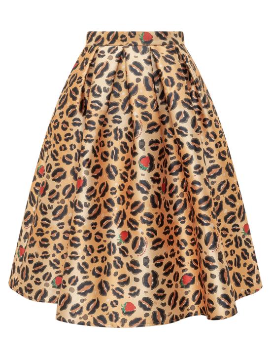 26SS 알레산드로 엔리케즈 미디 스커트 SS26AESK01DU ANIMAL ANIMALIER