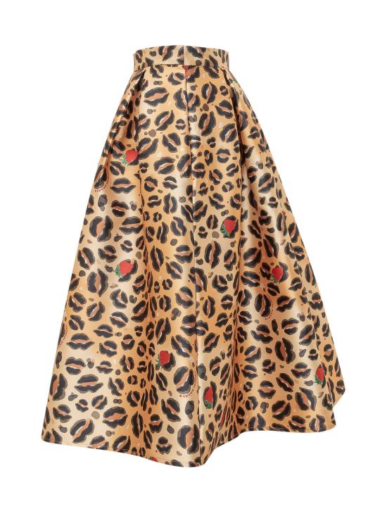 26SS 알레산드로 엔리케즈 미디 스커트 SS26AESK01DU ANIMAL ANIMALIER - ALESSANDRO ENRIQUEZ