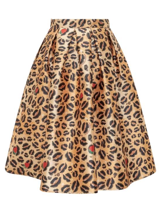 26SS 알레산드로 엔리케즈 미디 스커트 SS26AESK01DU ANIMAL ANIMALIER - ALESSANDRO ENRIQUEZ