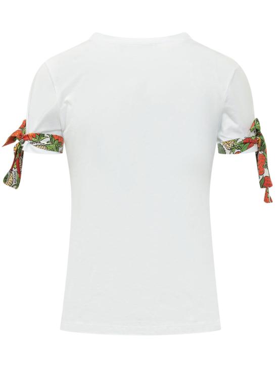 26SS 알레산드로 엔리케즈 반팔 티셔츠 SS26AES101FCOR 000CUORE B CO RICAMO CUORE - ALESSANDRO ENRIQUEZ