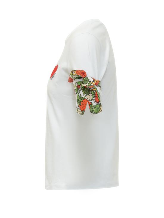 26SS 알레산드로 엔리케즈 반팔 티셔츠 SS26AES101FCOR 000CUORE B CO RICAMO CUORE - ALESSANDRO ENRIQUEZ