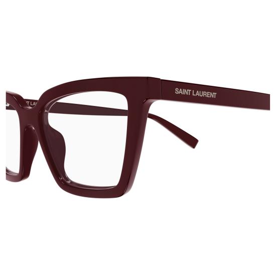 26SS 생로랑 안경 SL 912 003 BURGUNDY BURGUNDY TRANSPARENT