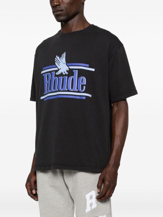 26SS 루드 반팔 티셔츠 RHSS26TT01012 6183 Black - RHUDE