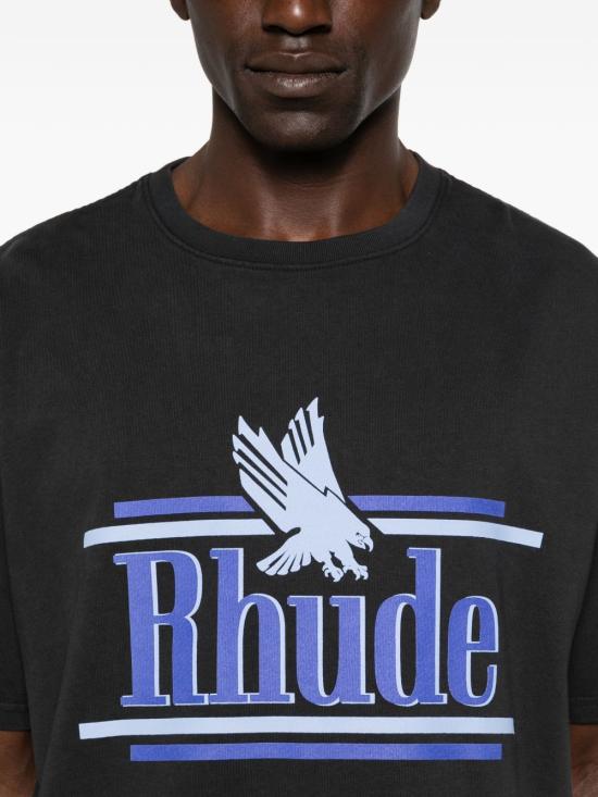 26SS 루드 반팔 티셔츠 RHSS26TT01012 6183 Black - RHUDE