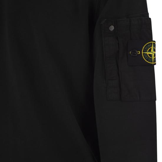 26SS 스톤 아일랜드 코튼 플리스 크루넥 스웨트셔츠 L1S156100019 BLACK - STONE ISLAND