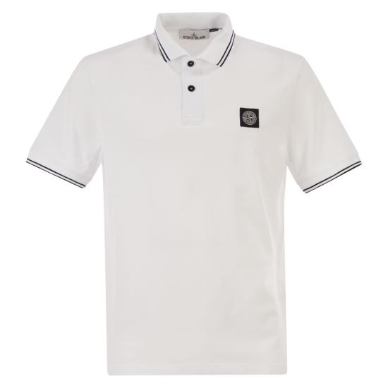  스톤 아일랜드 폴로 티셔츠 L1S152200010 WHITE
