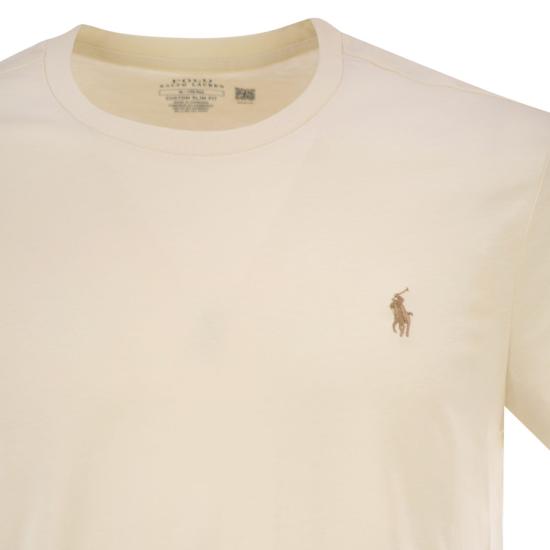 26SS 폴로 랄프로렌 포니로고 자수 반팔 티셔츠 710671438 CREAM - POLO RALPH LAUREN