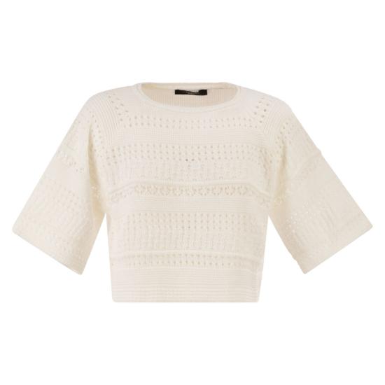 26SS 위켄드막스마라 반팔 티셔츠 2615361033600 IVORY