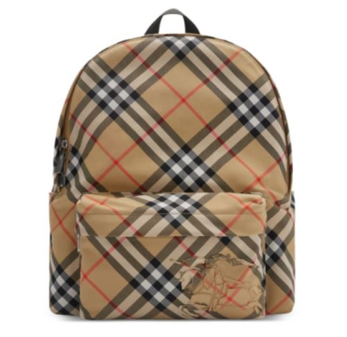 26SS 버버리 스몰 체크 프린트 백팩 8102354 SAND DOM - BURBERRY