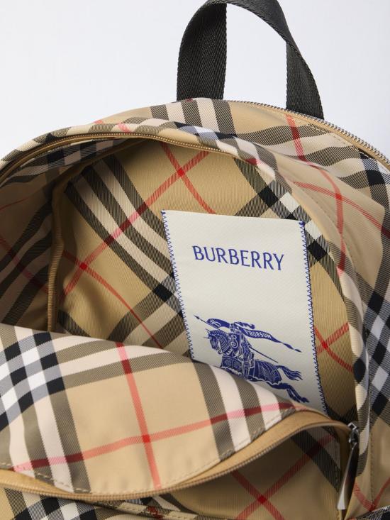 26SS 버버리 스몰 체크 프린트 백팩 8102354 SAND DOM - BURBERRY