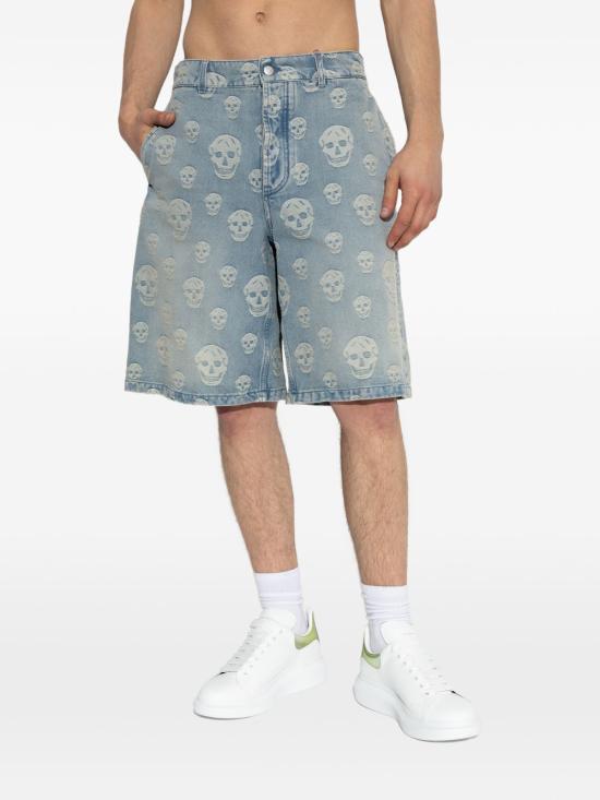 26SS 알렉산더 맥퀸 숏팬츠 866423QYABY 4211 Blue - ALEXANDER MCQUEEN