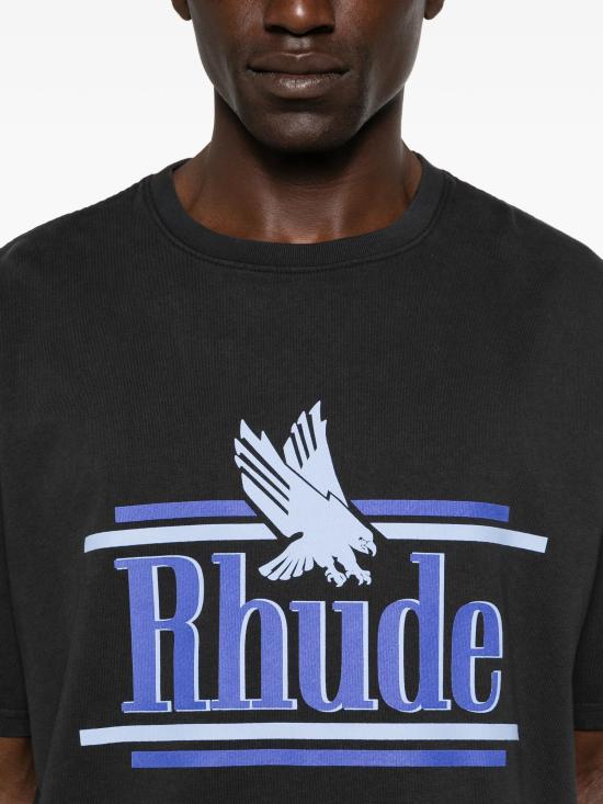 26SS 루드 반팔 티셔츠 RHSS26TT01012 6183 Black - RHUDE