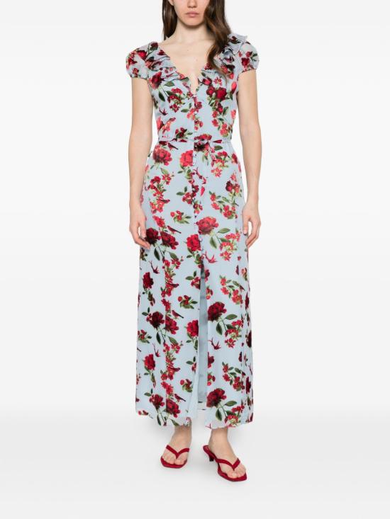 26SS 앨리스 앤 올리비아 롱 원피스 CC603B03555 U496 Azzurro - ALICE & OLIVIA