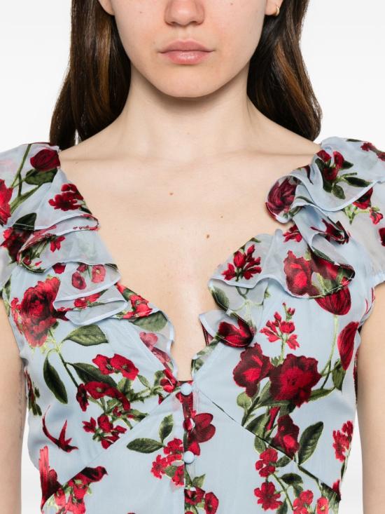 26SS 앨리스 앤 올리비아 롱 원피스 CC603B03555 U496 Azzurro - ALICE & OLIVIA