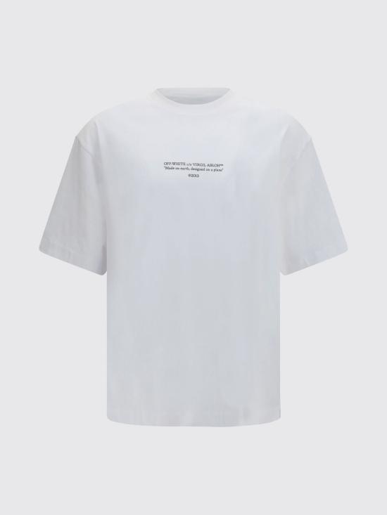 26SS 오프화이트 반팔 티셔츠 44MAA120S26J007100 1000 White - OFF WHITE