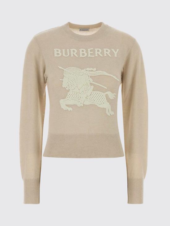 26SS 버버리 EKD 코튼 울 스웨터 8122343 Beige - BURBERRY