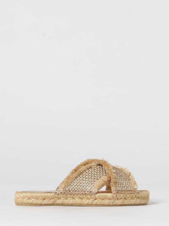 26SS 지미추 힐/펌프스 ACIELSANDALFLATGUB GOLD DARK CAPPUCCINO Beige