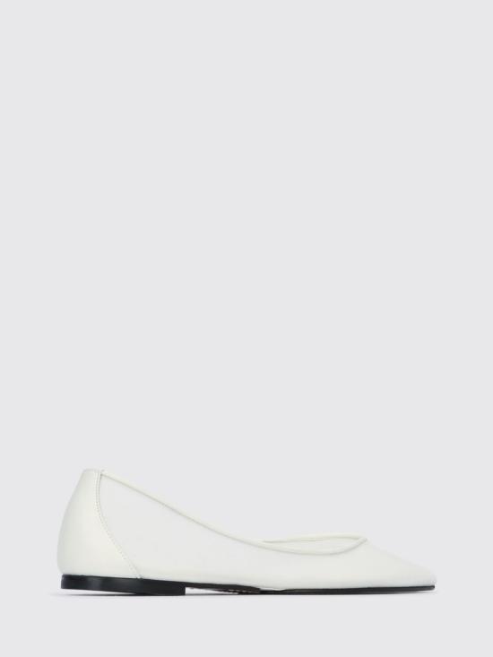 26SS 자크뮈스 플랫 슈즈 FOW00183AW00814 100 White - JACQUEMUS