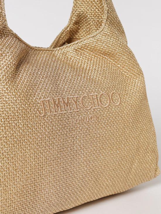 26SS 지미추 숄더백 BEACHDMNDHOBOLTYJ GOLD DARK CAPPUCCINO Beige - JIMMY CHOO