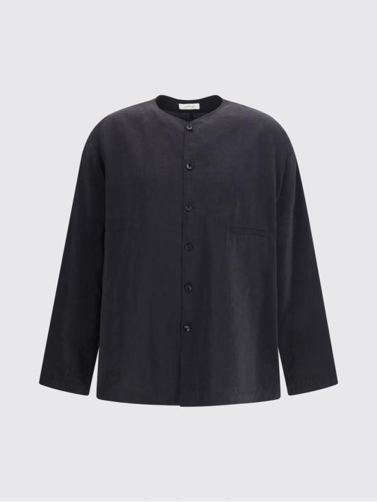 26SS 르메르 긴팔 셔츠 SH1235LF1308 BK999 Black - LEMAIRE