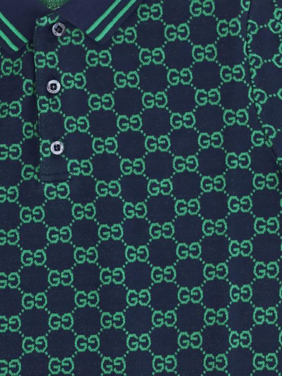 26SS [키즈] 구찌 폴로 셔츠 825157XJHBA 4085 Navy - GUCCI