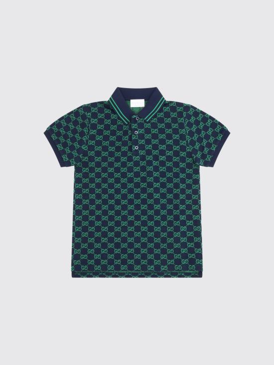 26SS [키즈] 구찌 폴로 셔츠 825157XJHBA 4085 Navy