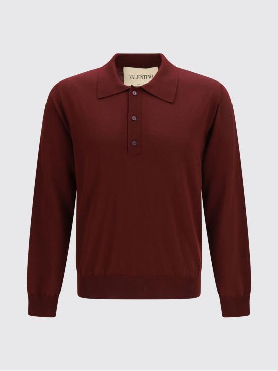 26SS 발렌티노 가라바니 폴로 티셔츠 8V0KP04UBH9 697 Burgundy - VALENTINO GARAVANI