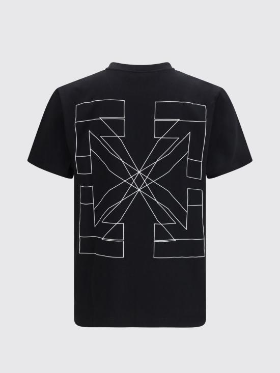 26SS 오프화이트 반팔 티셔츠 44MAA027S26J003 0001 Black - OFF WHITE