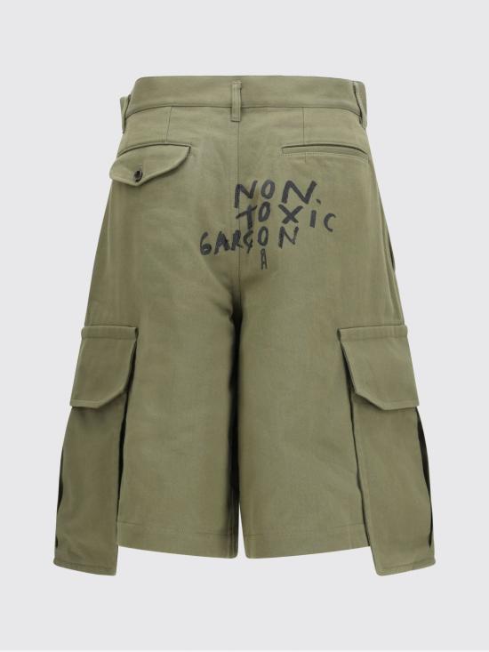 26SS 꼼데가르송 숏팬츠 FQP504S26 2 Kaki - COMME DES GARCONS