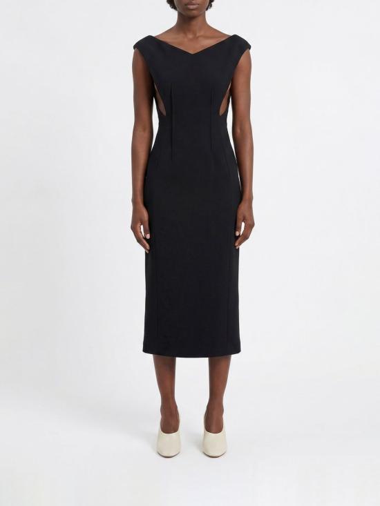 26SS 질샌더 롱 원피스 J03CT0620J70218 001 Black