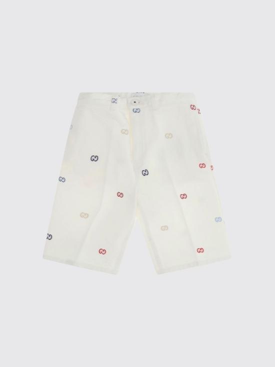 26SS [키즈] 구찌 쇼츠/버뮤다 854002XDDFC 9066 White
