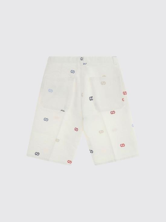 26SS [키즈] 구찌 쇼츠/버뮤다 854002XDDFC 9066 White - GUCCI