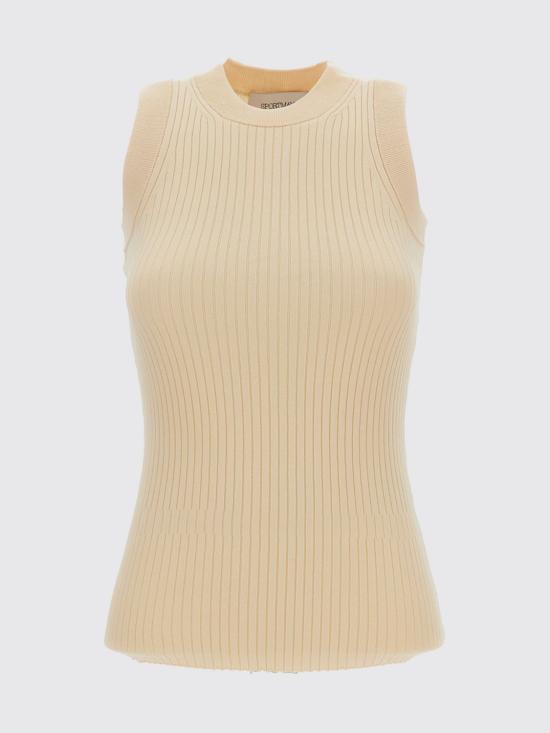 26SS 스포트막스 민소매 티셔츠 2612361012600 002 Beige - SPORTMAX