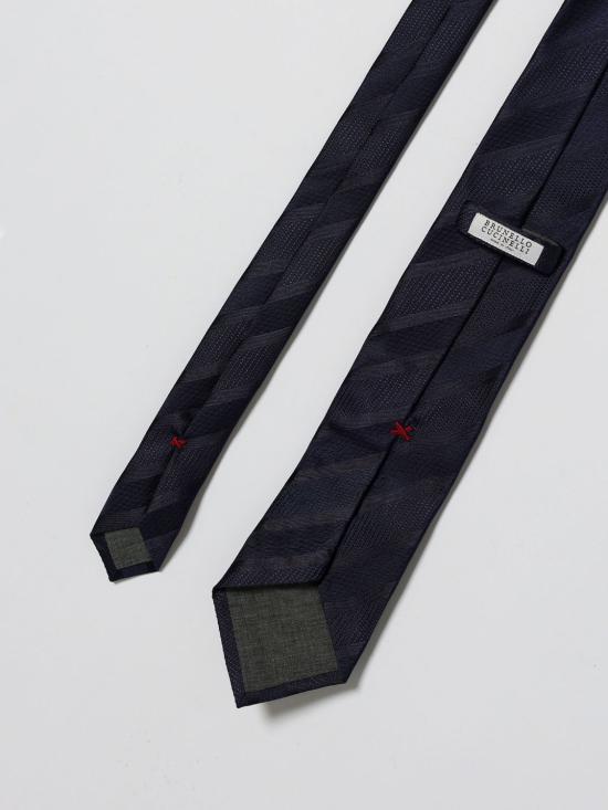 26SS 브루넬로 쿠치넬리 넥타이 MR8460018 C002 Navy - BRUNELLO CUCINELLI
