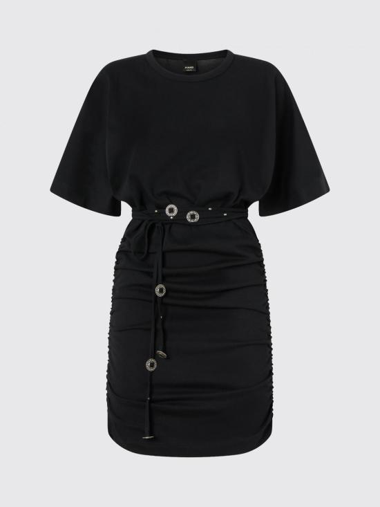 26SS 핑코 숏 원피스 106909A3AR Z99 Black - PINKO