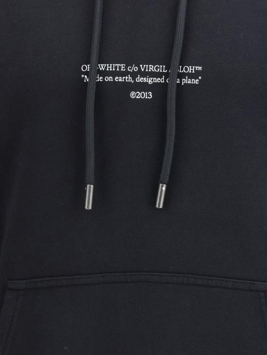 26SS 오프화이트 후드 티셔츠 44MBB085S26F009001 0001 Black - OFF WHITE